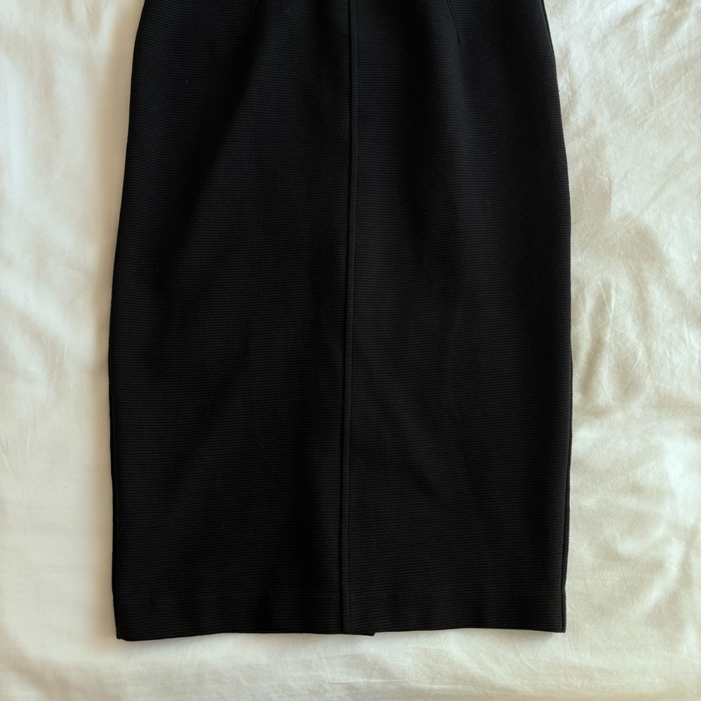 Boden Classic Black Dress 3/4 Sleeve Cotton Blend Midi Work Formal Zip Size 4 - Picture 7 of 16